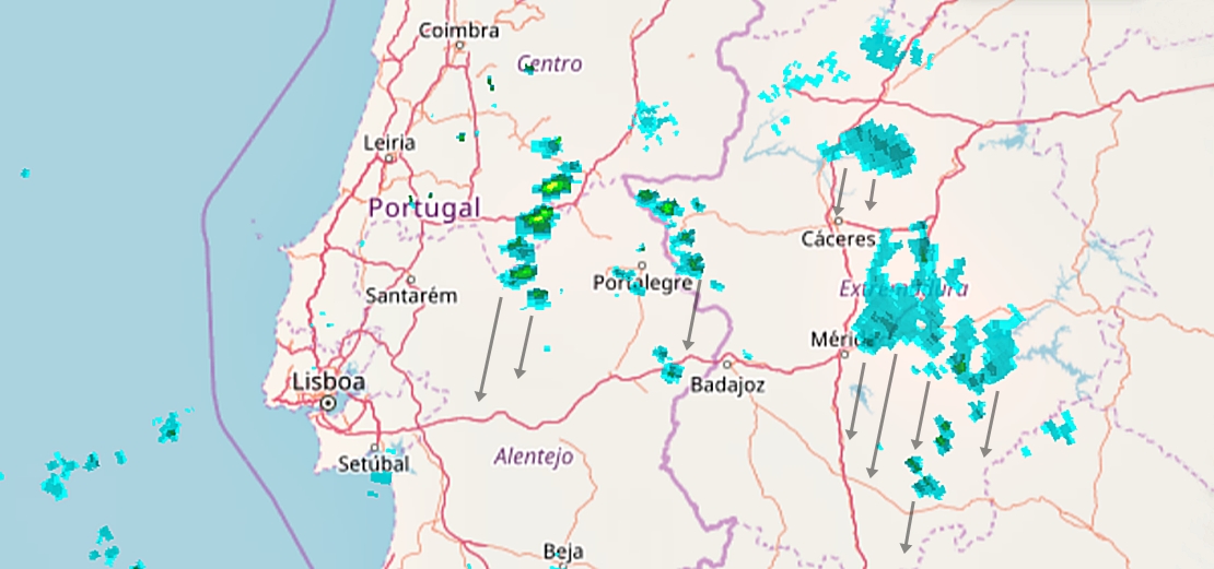 Ya se forman chubascos, serán de nieve por encima de 600 metros a su paso