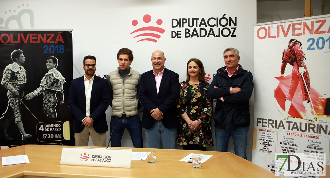 Presentan la Feria Taurina de Olivenza en la Diputación de Badajoz