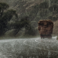 La lluvia impide la circulación normal por las carreteras del sur de España