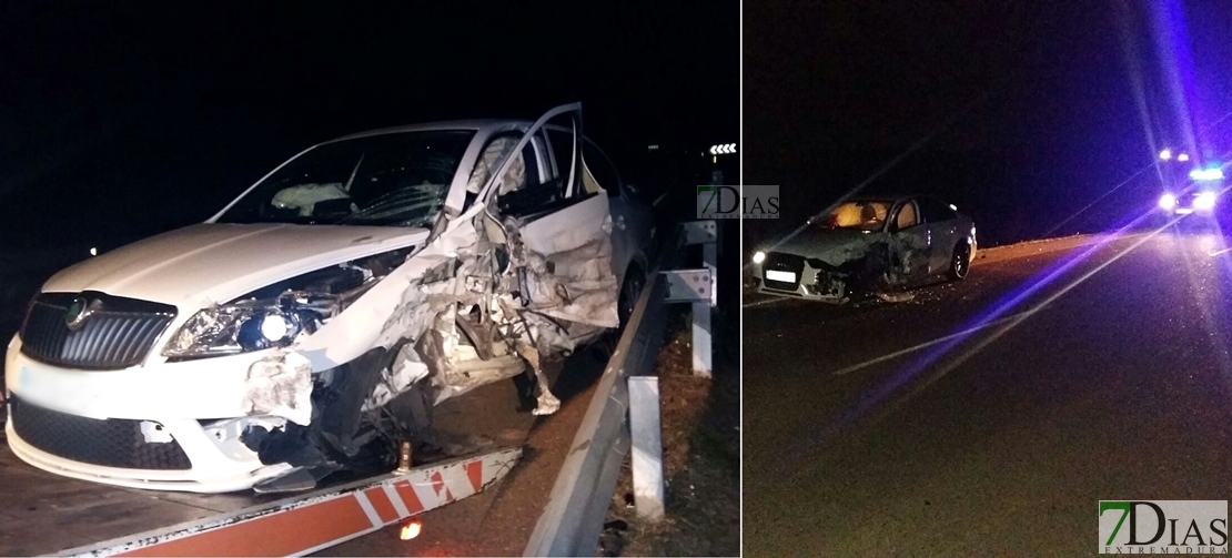 Cuatro heridos en un accidente en la carretera Badajoz – Olivenza