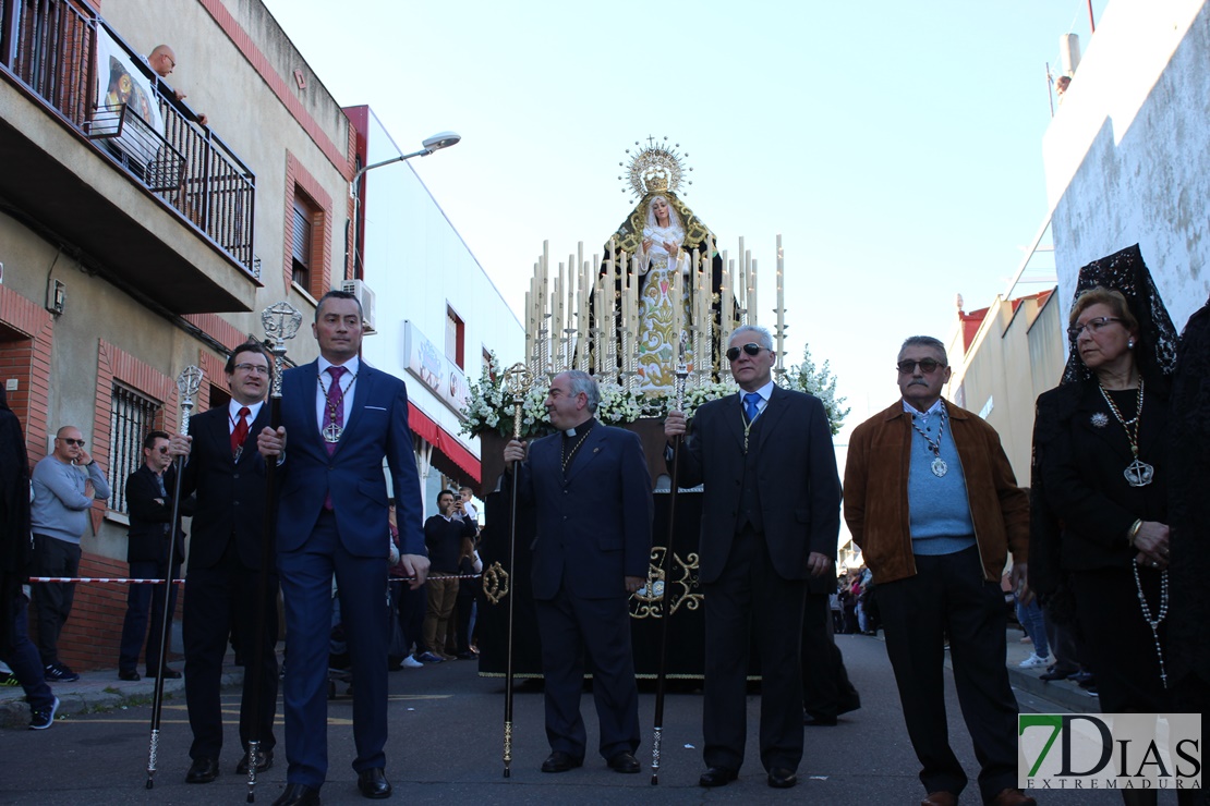 Las Lágrimas procesionan por las calles de Mérida este Martes Santo