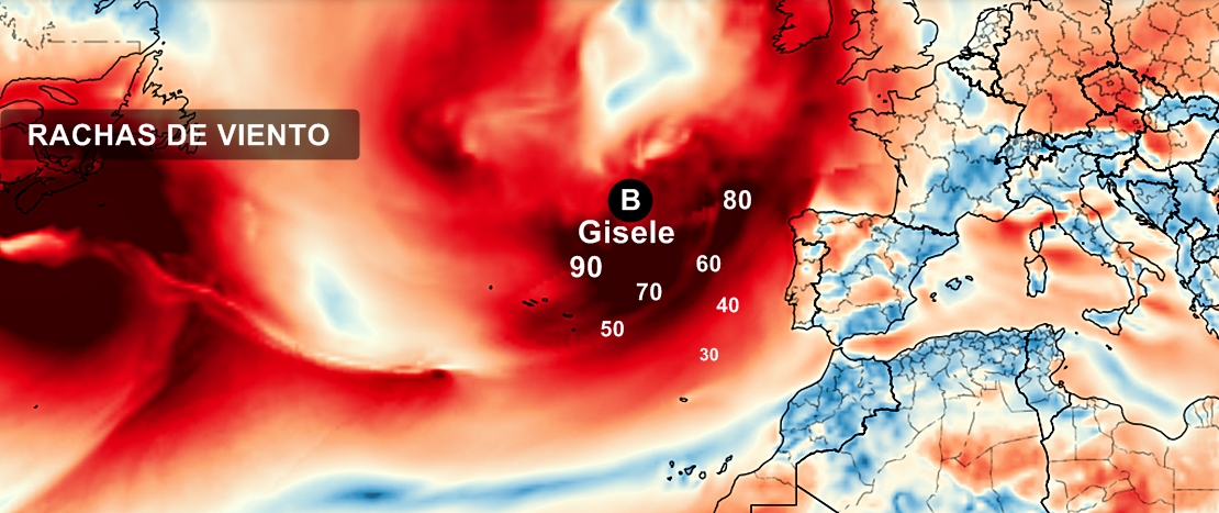 La Borrasca Gisele se dejará sentir con fuerza en Extremadura
