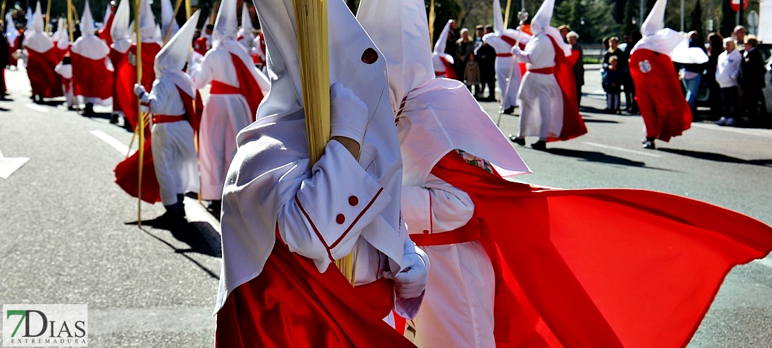 La Borriquita abre la Semana Santa pacense ante la atenta mirada de sus fieles