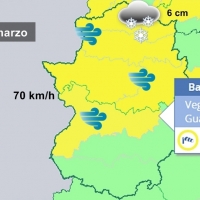 Gran parte de la región en alerta por viento y nieve el próximo lunes