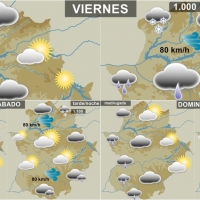 La ciclogénesis explosiva Hugo afectará a Extremadura este fin de semana