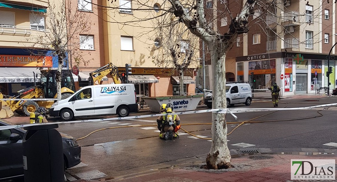 Una rotura de tubería de gas, alarma a los vecinos de San Roque