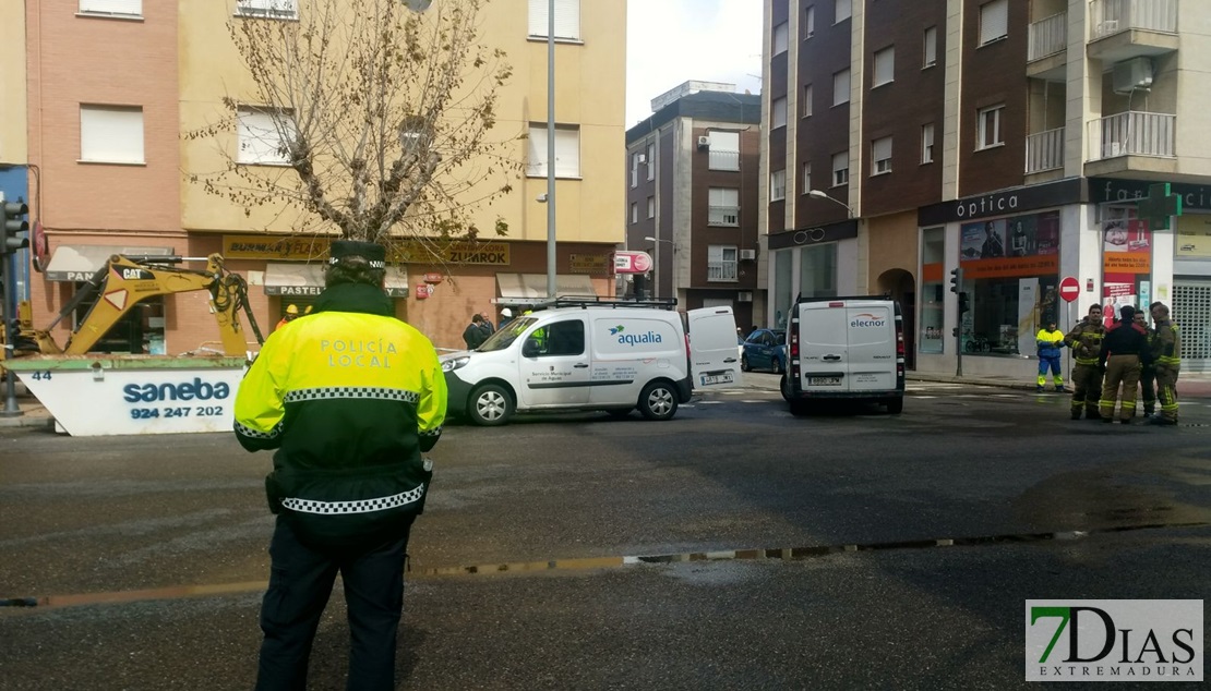 Una rotura de tubería de gas, alarma a los vecinos de San Roque