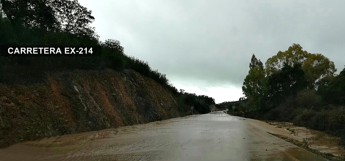 Se inundan varias carreteras y poblados entre Badajoz y Cáceres