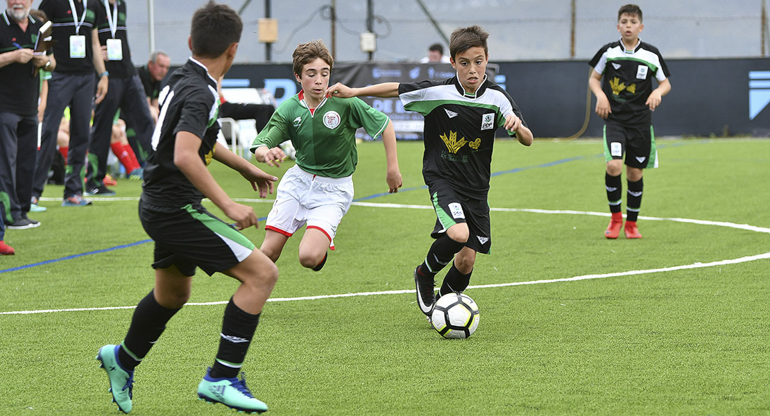 Imágnes de los alevines extremeños en la 1ª jornada del Campeonato de España