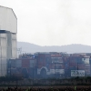 Arde una planta de reciclaje en Villafranca (Badajoz)