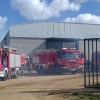 Arde una planta de reciclaje en Villafranca (Badajoz)