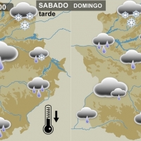 Las temperaturas bajarán 12 grados y volverá la nieve a Extremadura