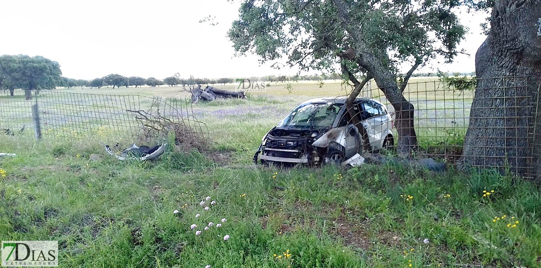 Grave accidente en la carretera de Cáceres