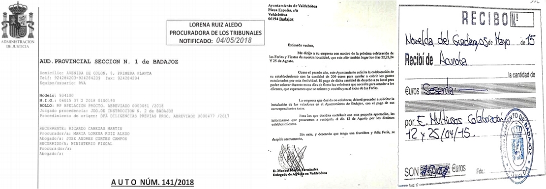 La justicia sigue investigando los presuntos cobros irregulares en pedanías de Badajoz