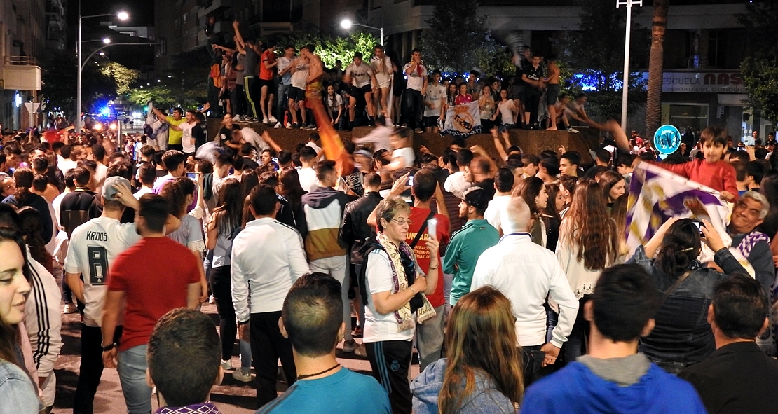 Badajoz celebra la 13º Champions del Real Madrid