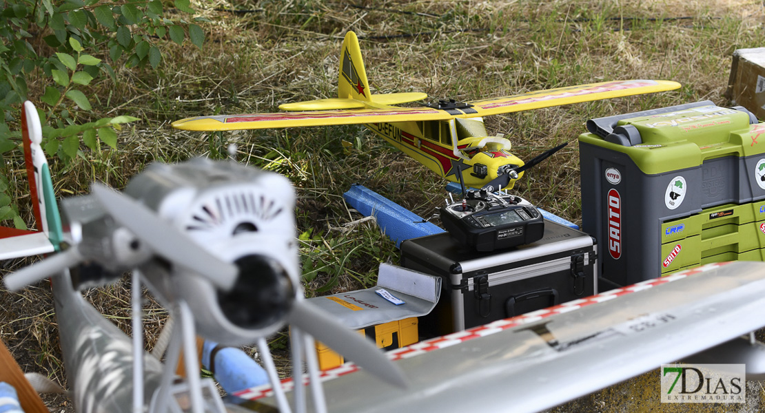 Imágenes de la concentración de hidroaviones en el Guadiana