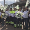 Los trabajadores de la FMD se manifiestan por sus derechos