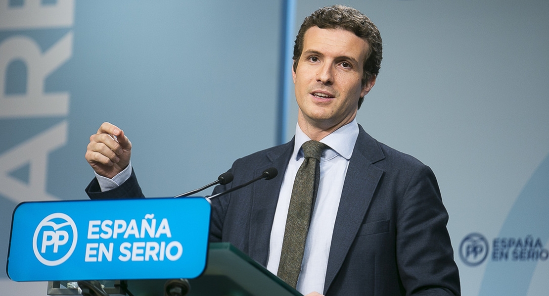 Pablo Casado, candidato a sustituir a Rajoy, visita Extremadura