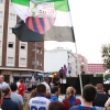 Almendralejo comienza a llenarse para celebrar el ascenso del Extremadura