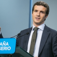 Pablo Casado, candidato a sustituir a Rajoy, visita Extremadura