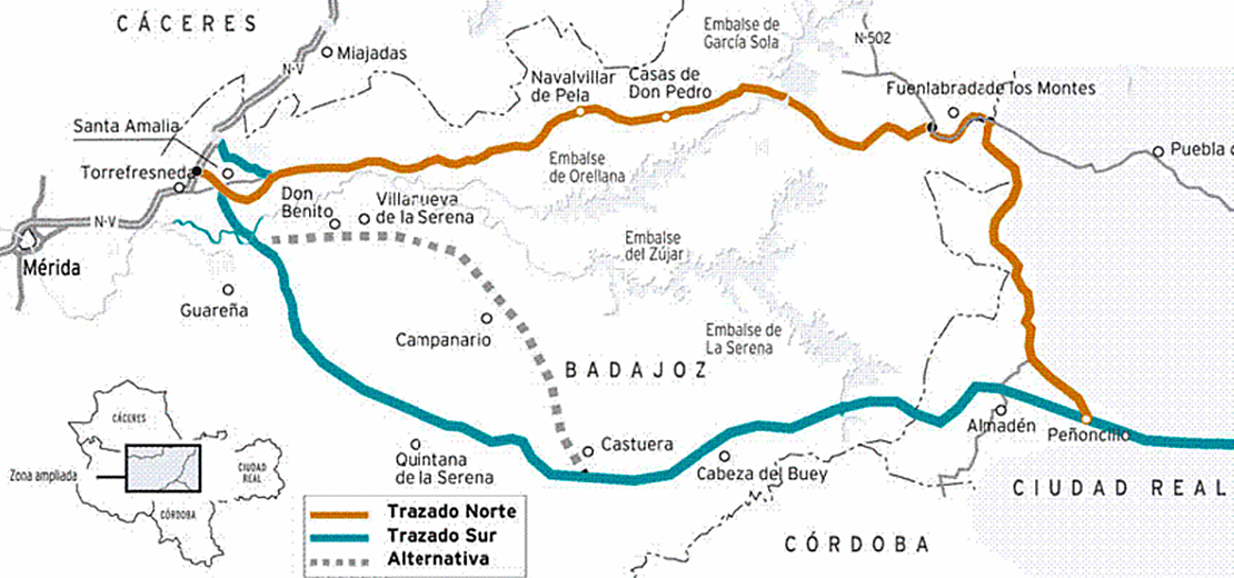 OPINIÓN: Yo opto por la opción sur para la Autovía del Guadiana