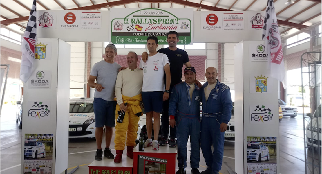 Casimiro y Ortiz obtienen la victoria en el II Rallysprint Zurbarán