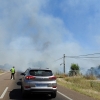 Un incendio obliga a cortar la carretera de Sevilla casi una hora