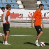 Imágenes del entrenamiento del CD. Badajoz ante su público