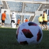 Imágenes del entrenamiento del CD. Badajoz ante su público