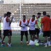 Imágenes del entrenamiento del CD. Badajoz ante su público