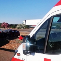 Dos heridos en un accidente de tráfico en la carretera de Almendralejo