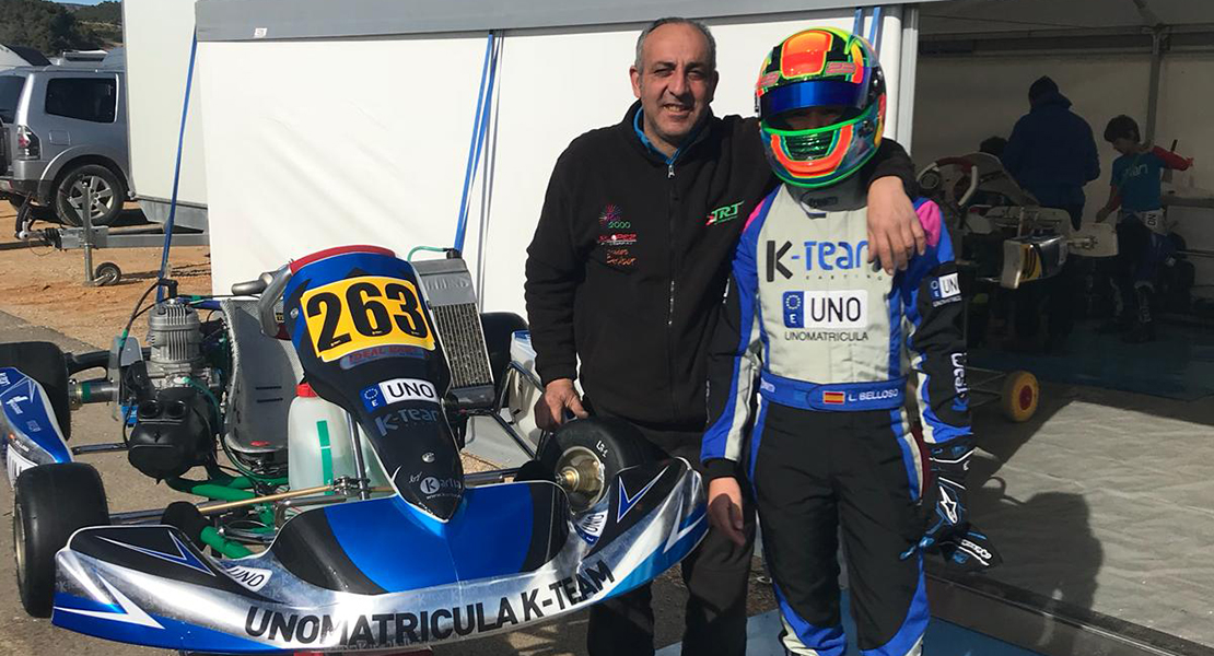 El extremeño Luis Belloso tomará la salida en el Campeonato de Europa de Karting