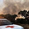 Arde el parque de San Isidro en Badajoz