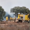 Arde el parque de San Isidro en Badajoz