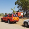 Un incendio afecta a varios chalets de la carretera de Cáceres (Badajoz)