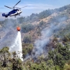 Medios aéreos trabajan en la extinción de un incendio en Cabezuela Del Valle