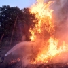 Imágenes del interior del incendio en el parque de San Isidro