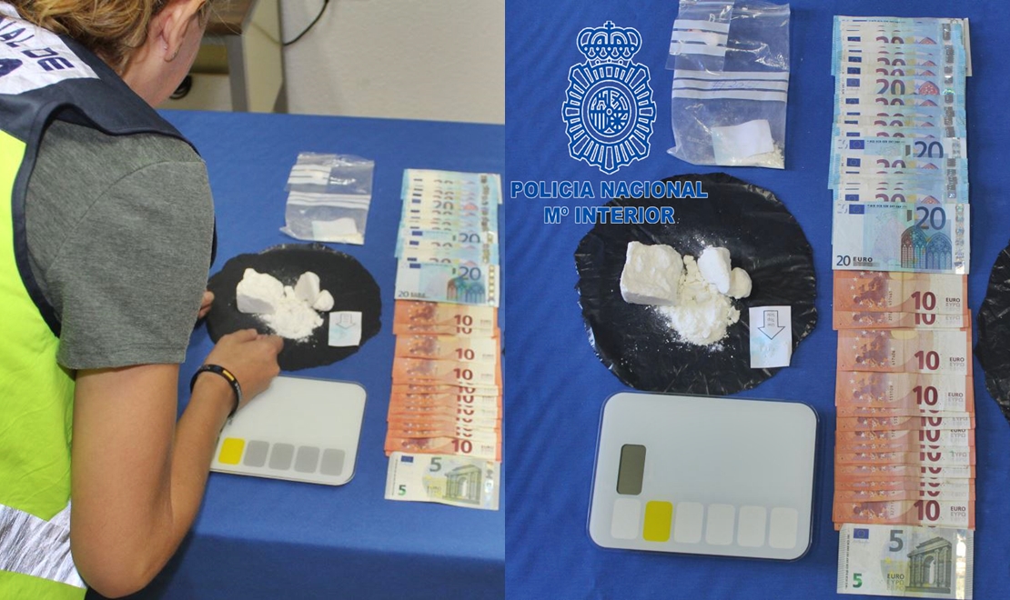 Sorprendido con 532 gramos de cocaína en su coche tras cometer una infracción de tráfico