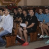 Imágenes de la ofrenda floral del CD. Badajoz a la Virgen de la Soledad