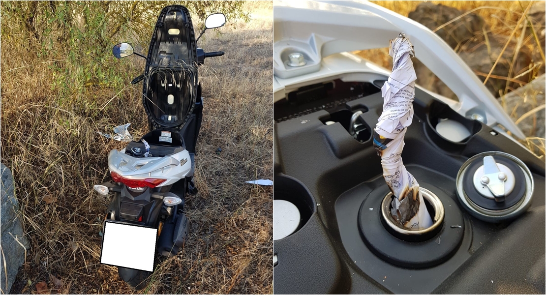 La Policía Local de Badajoz evita que le prendan fuego a una motocicleta