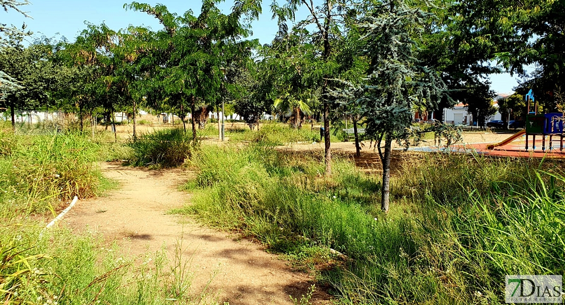 Desidia y abandono en los parques de Badajoz