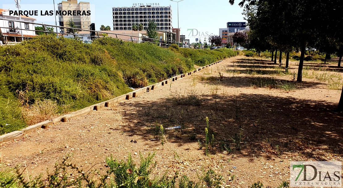 Desidia y abandono en los parques de Badajoz