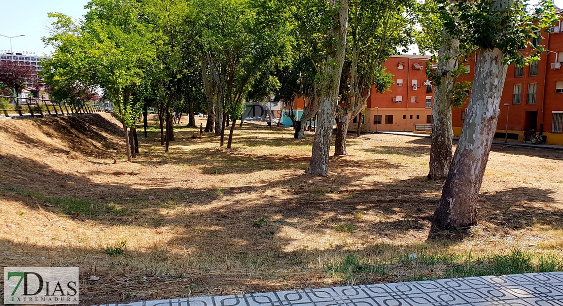 Desidia y abandono en los parques de Badajoz