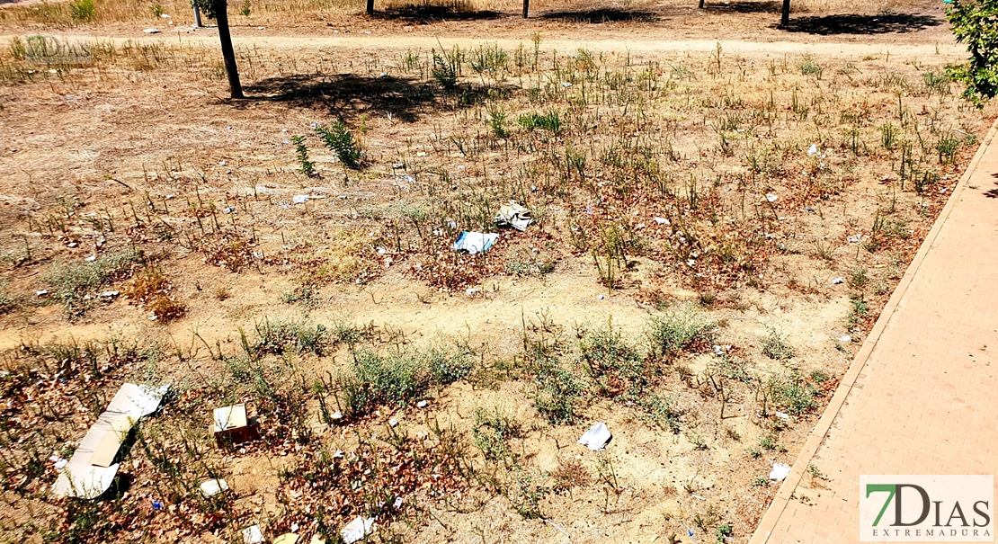 Desidia y abandono en los parques de Badajoz