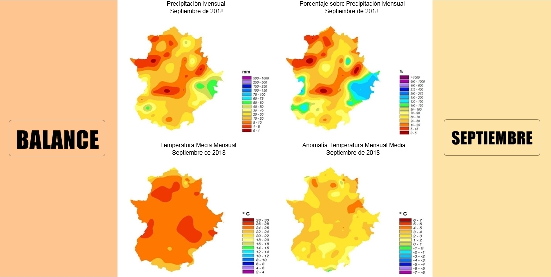 AEMET: Septiembre fue seco y muy cálido en Extremadura