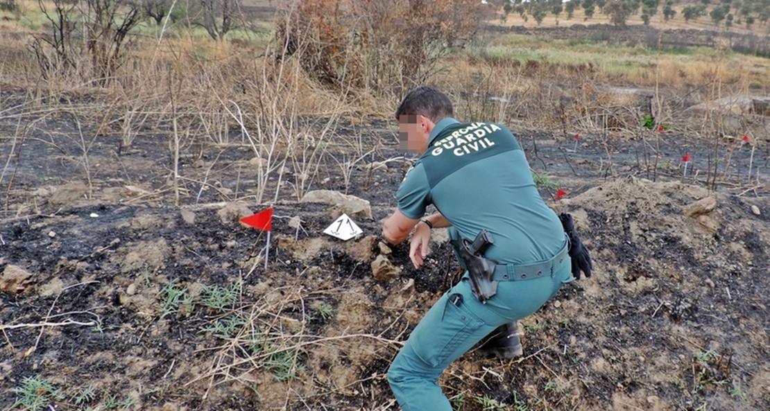 Posibles rencillas vecinales le motivaron a provocar un incendio forestal en Hornachos