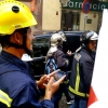 Imágenes de los bomberos extremeños manifestándose en Madrid