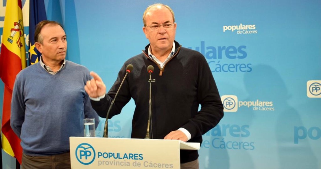 Monago critica la discriminación de la provincia de Cáceres por parte de Vara y Sánchez