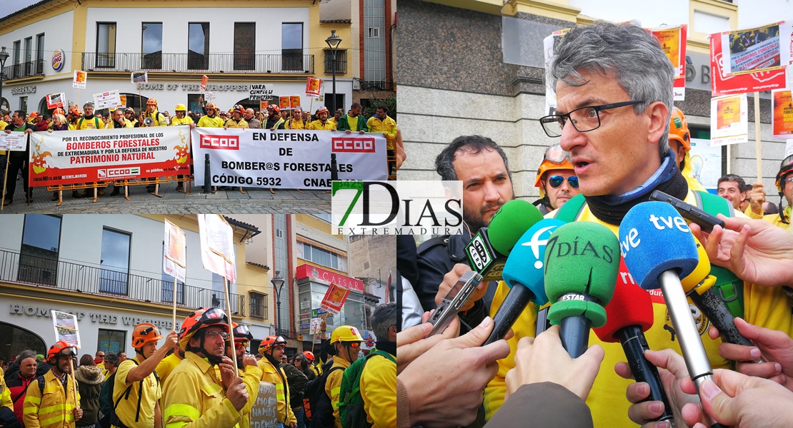 Bomberos forestales exigen a Vara que les reconozca su categoría profesional