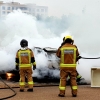 Arde un vehículo en la barriada de Suerte de Saavedra